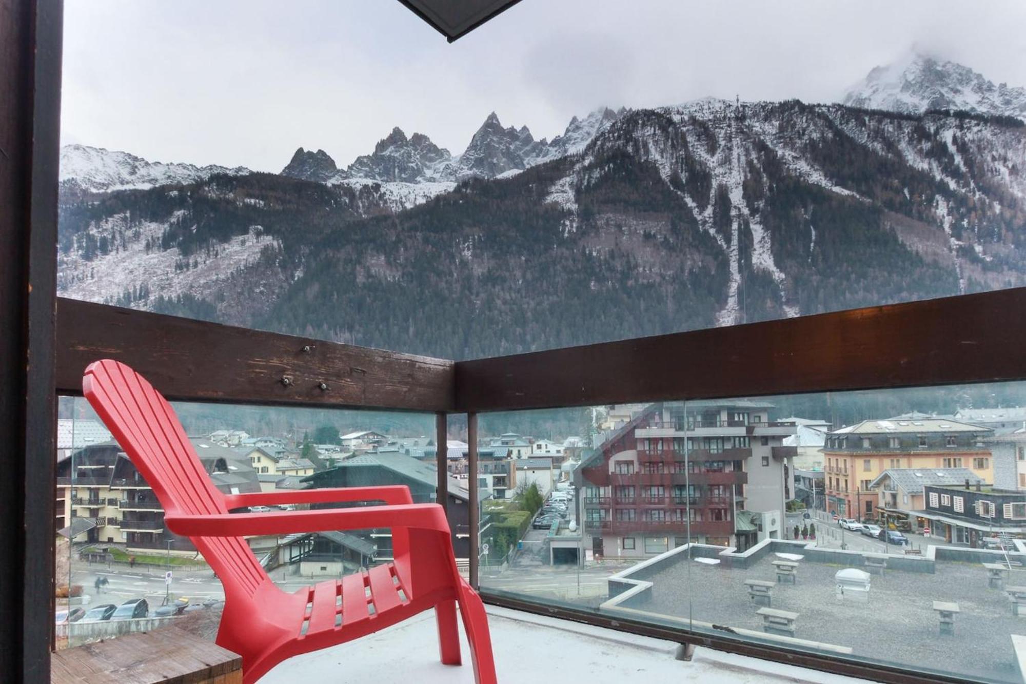 Apartamento L'Aiguille - Center Of Chamonix - View Mont-Blanc Exterior foto